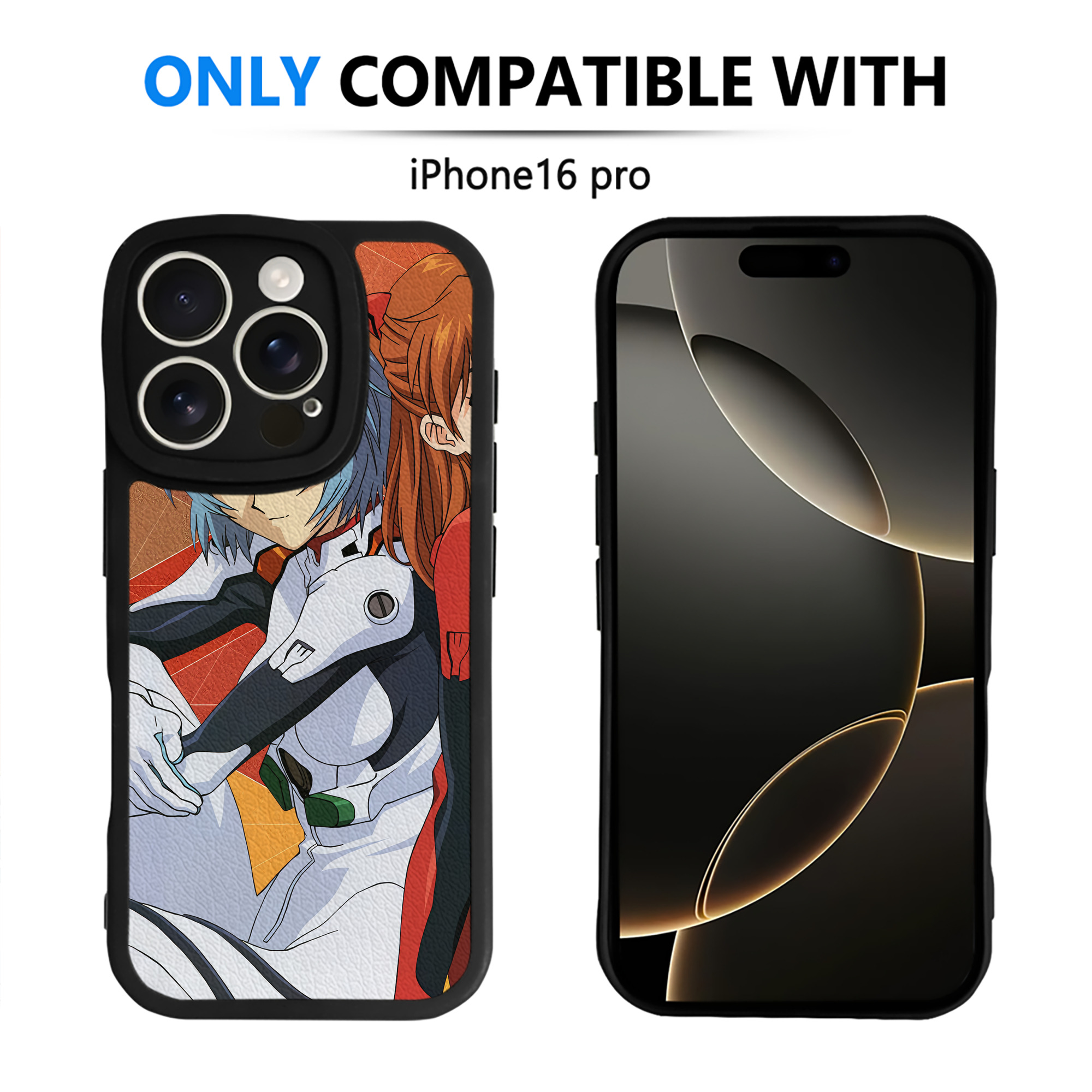 （画像用） EVA 新世紀エヴァンゲリオン 【iPhone 16シリーズ対応】シリコンスマホケース（レザー調） 材質：シリコン